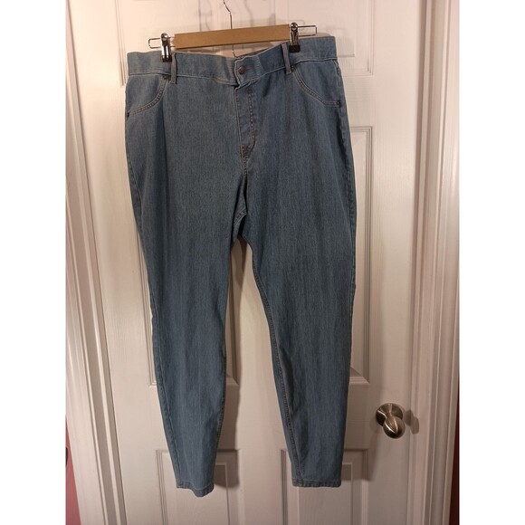 Hue Jeans Pull On Size 2X Blue Pull On - Picture 1 of 8